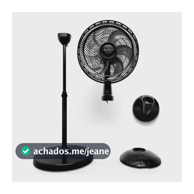 Ventilador De Coluna Britânia 6 Pás 160w Maxx Force Bvt44a 48 Cm Preto 127v Plástico