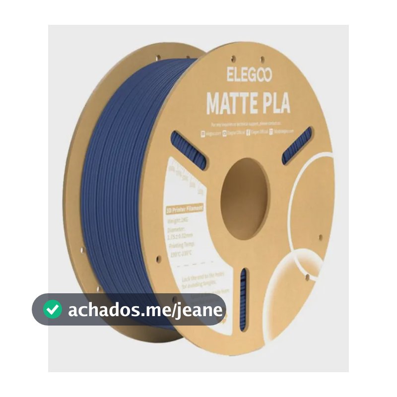 Filamento Impressora 3d Elegoo matte 1,75 mm e 1 kg - azul marinho fosco