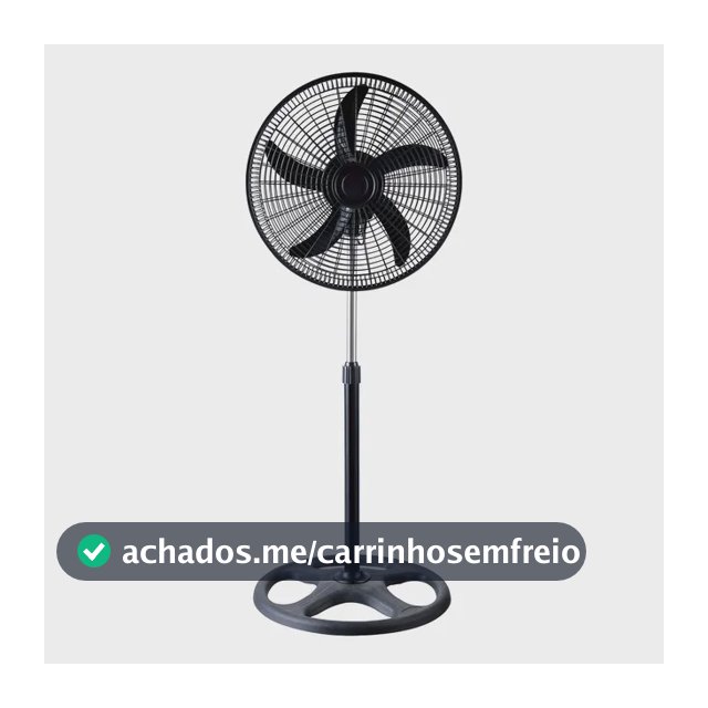 Ventilador De Pé E Chão 16 Pol Turbo 3 Vel 110/220v Fs 107 Fs 107&110v