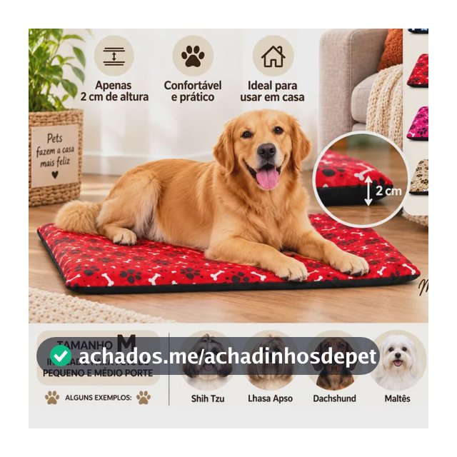 Caminha Pet Colchonete Slim Cachorro E Gato Modelo Simples