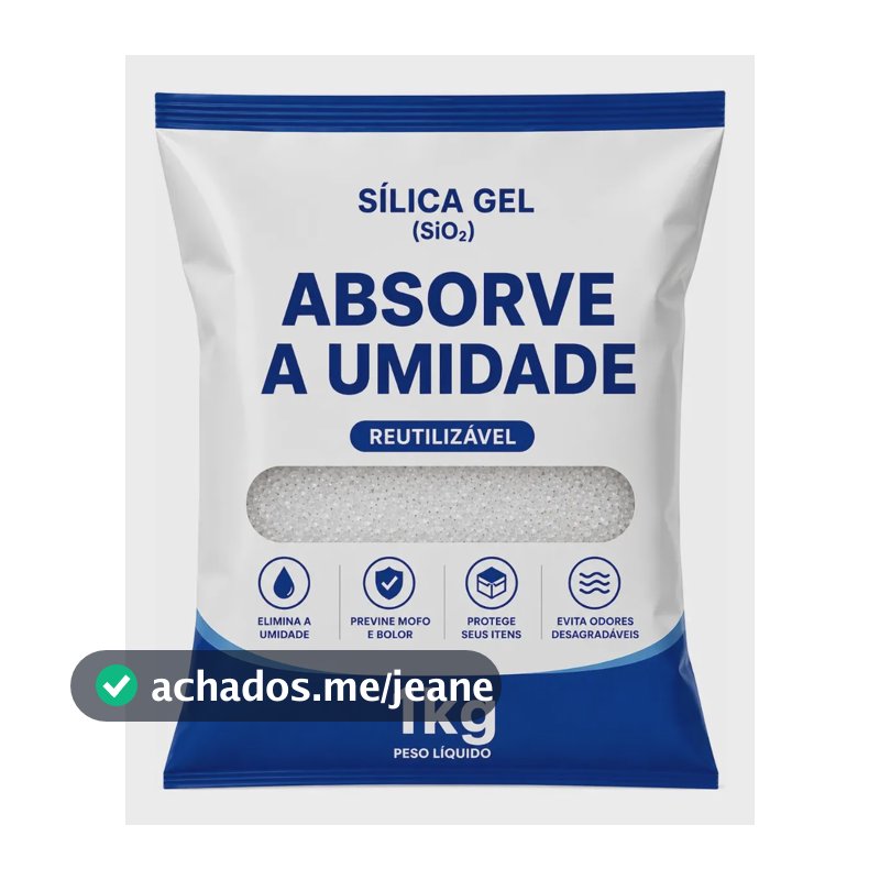 Sílica Gel Branca Desumidificador Reutilizável Anti Mofo 1kg
