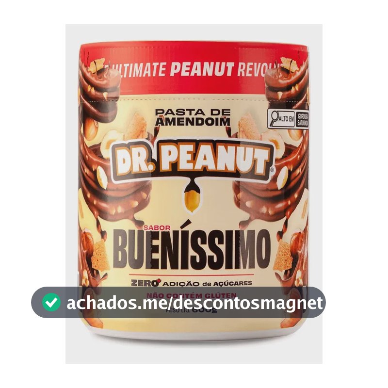 Suplemento em pasta Dr. Peanut Melhor Pasta de Amendoim amentoim cremosa sabor Bueníssimo x 600g