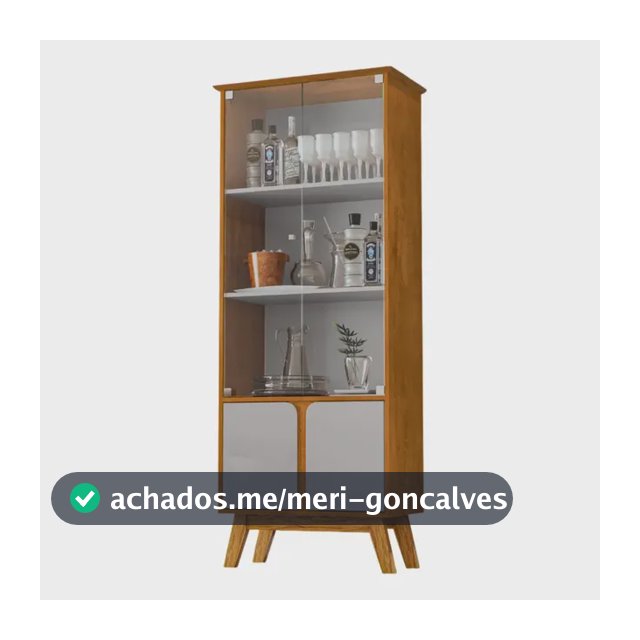 Cristaleira Madri 4 Portas Bechara Naturalle Off White Natura/off White