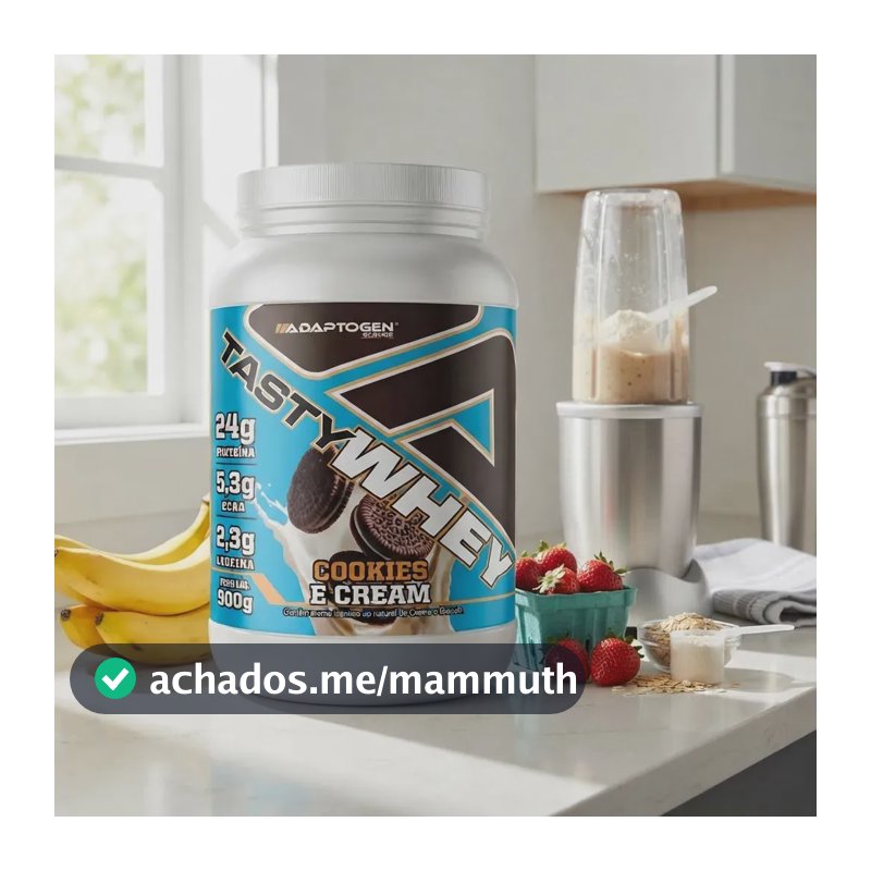 Proteína Adaptogen Science Tasty Whey Gourmet em pó sabor Biscoitos x 900g