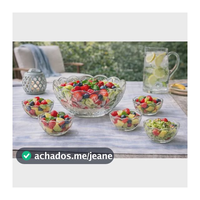 Jogo Sobremesa/salada Bowls - 7 Peças Rose Rose Rose