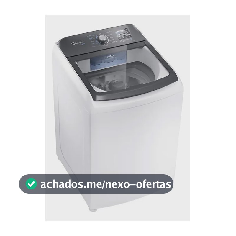 Máquina De Lavar Electrolux 18kg Inox Lee18 Automática 110v Branco