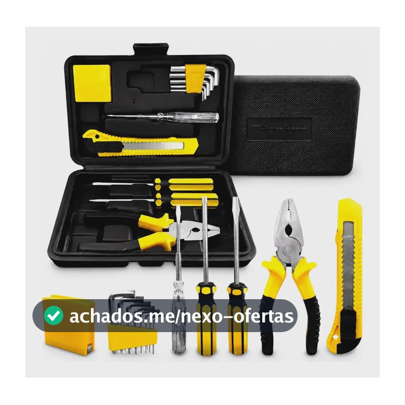 Kit Jogo De Ferramentas Aço Carbono Titanium 11 Peças