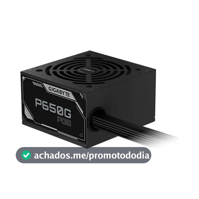 Fonte Gigabyte P650g Pg5 650w 80 Plus Gold Pfc Ativo Preto