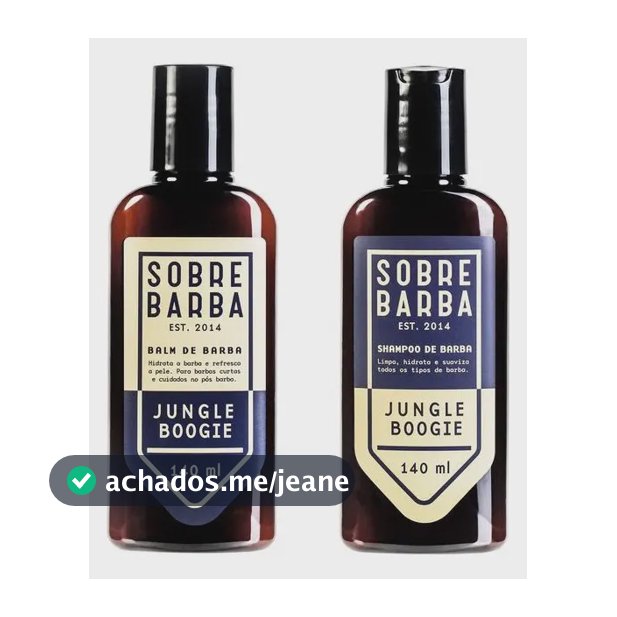 Sobrebarba Kit Dupla Shampoo e Balm de Barba Jungle Boogie