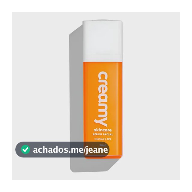 Creamy Skincare Vitamina C 30ml | Sérum Facial, Vitamina C 10%, Aumenta Firmeza da Pele, Previne Rugas Finas, Clareador de Manchas | Todos os Tipos de Pele