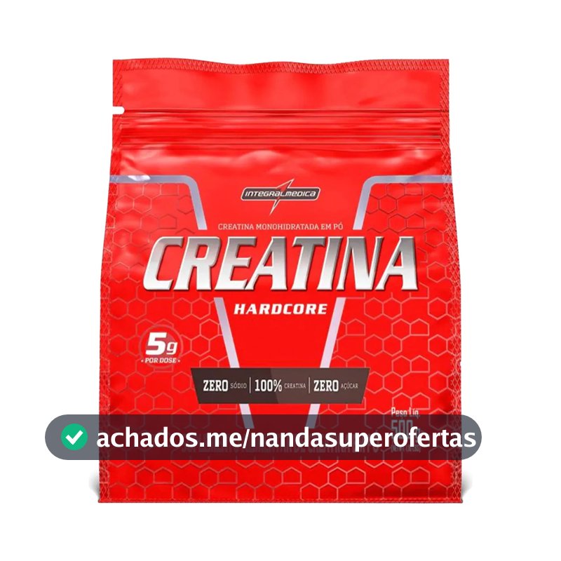 Creatina Integralmédica em pó Sem sabor x 500g