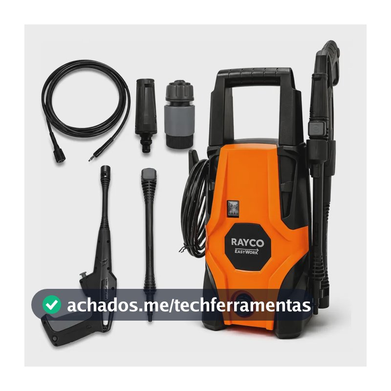 Lavadora de Alta Pressão Rayco Easywork 105 Bar 1.6kW 6.3l/min