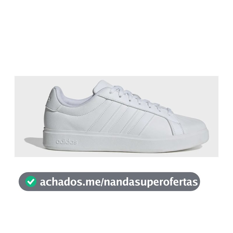 Tênis Masculino Streettalk adidas Ftwwht Ftwwht Ftwwht Liso 39 Br