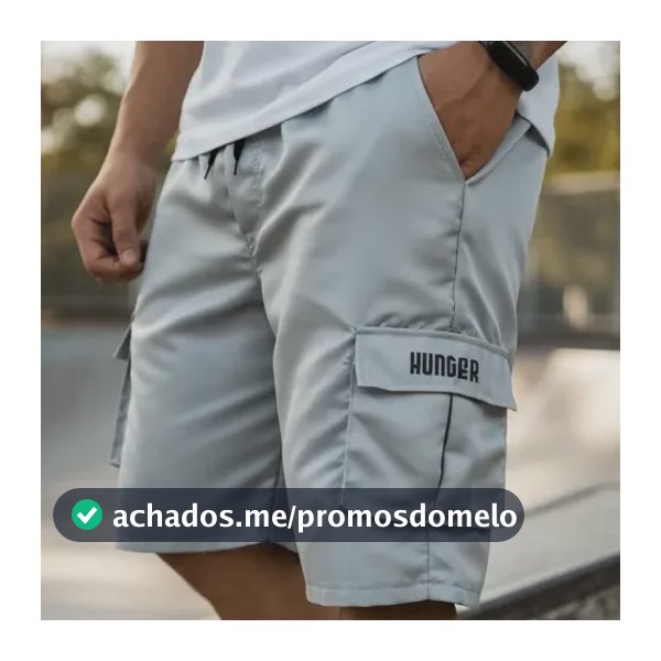 Bermudas Cargo Corta Vento Verão Masculina 5 Bolsos Skate