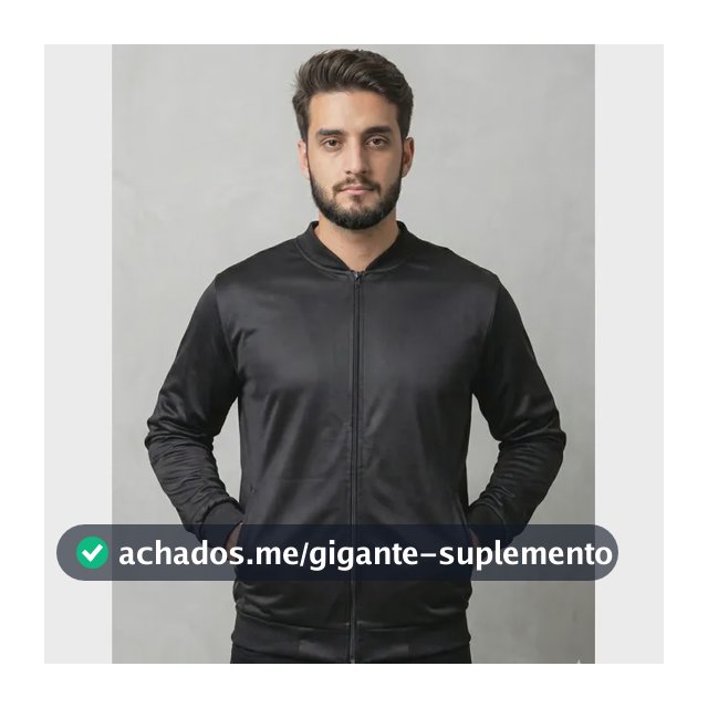 Jaqueta Masculina Bomber Chimpa Com Zíper E Bolsos