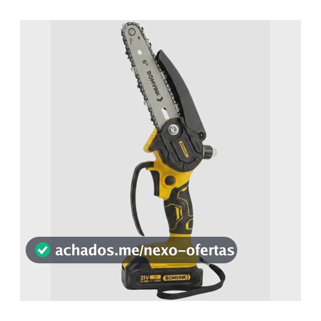 Motosserra Profissional 6pol 2 Baterias 21v Bivolt 600w Opcao 1 Bateria