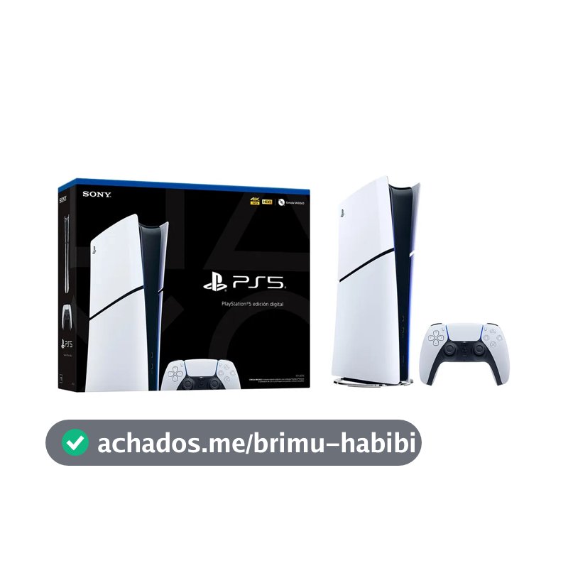 PlayStation 5 Edição Digital 825 GB Slim CFI 2114B Novo Lacrado
