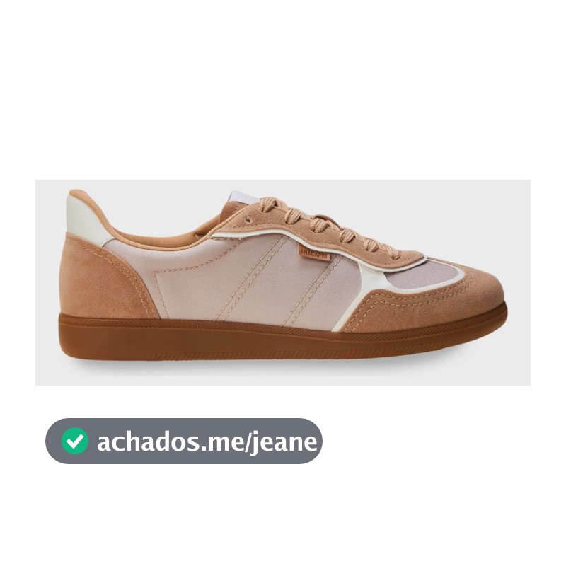 Tênis Casual Feminino A'25 Com Solado Emborrachado Anacapri