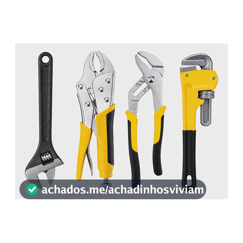 Kit Chave Inglesa Alicate Bomba Grifo Alicate Pressão Kit C Kit Completo