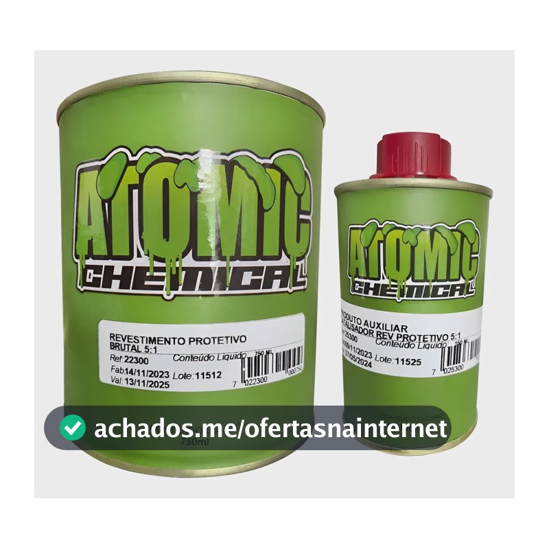 Revestimento Protetivo Brutal 750ml + 150ml  Preto Acetinado
