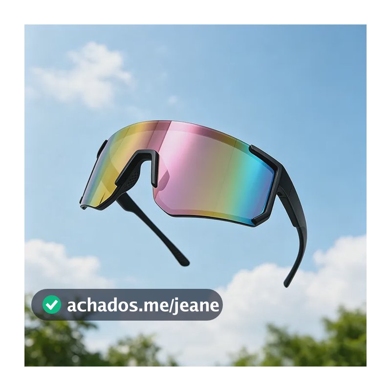 Óculos De Sol Esportivouv400 Espelhado Para Corrida Ciclismo Pink Preto
