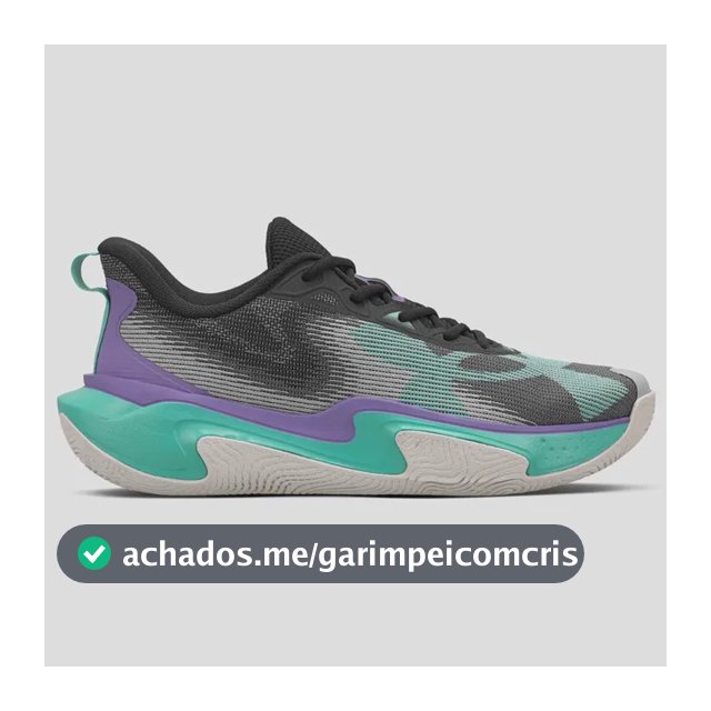 Tênis Masculino Layup Under Armour Black/purplhebe/grenmod Liso 43 Br
