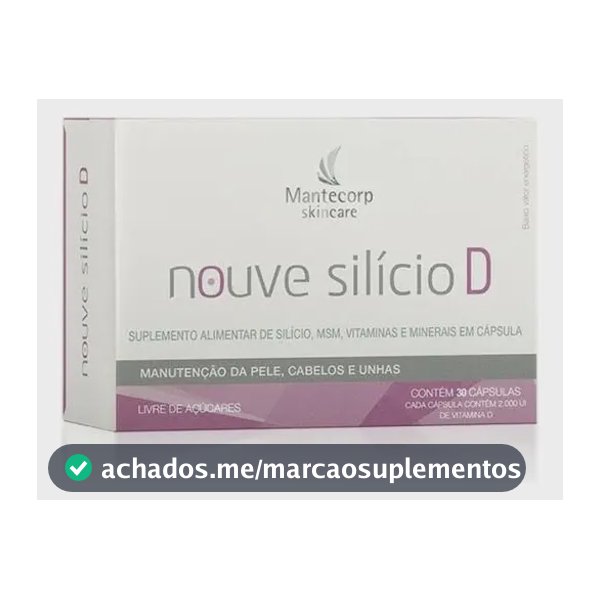 Suplemento em cápsula Mantecorp Nouve Silício D Sem sabor de 30 un