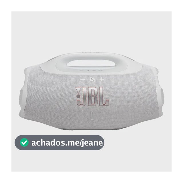 Caixa de Som Bluetooth À Prova D'água Boombox 4 JBL - Branca