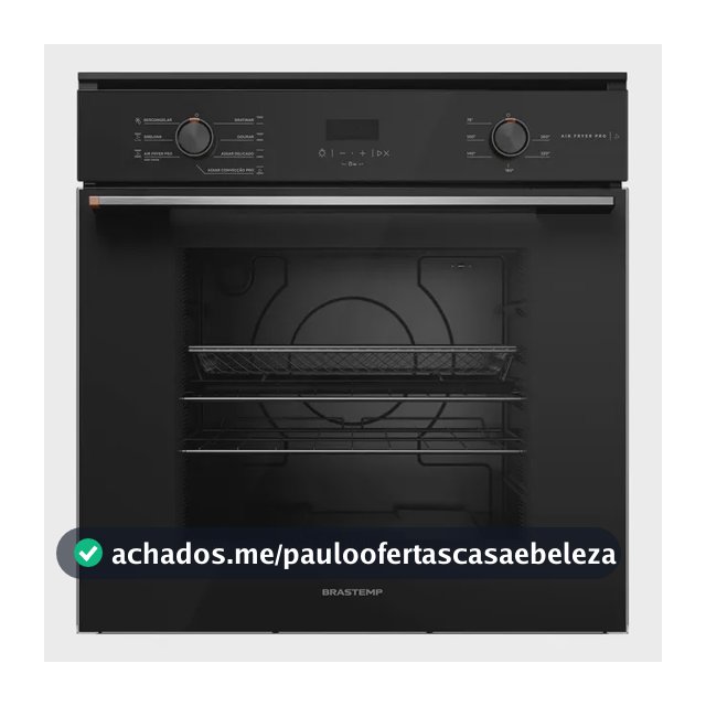 Forno De Embutir Elétrico 84 Litros Com Air Fryer Pro Preto  220v Preto