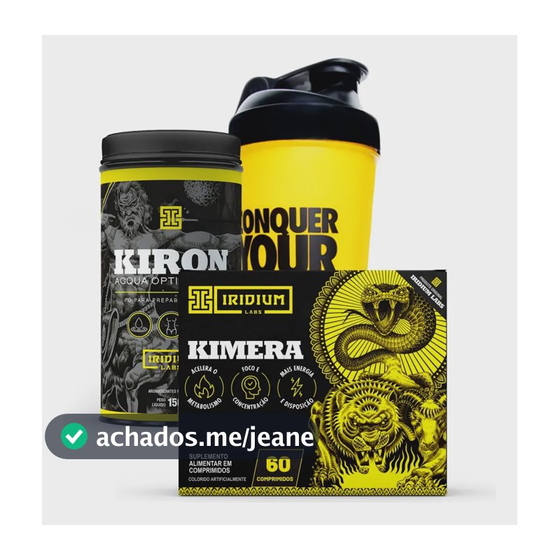 Kit Desinchar - Kimera + Kiron Diurético + Coqueteleira Sabor Natural