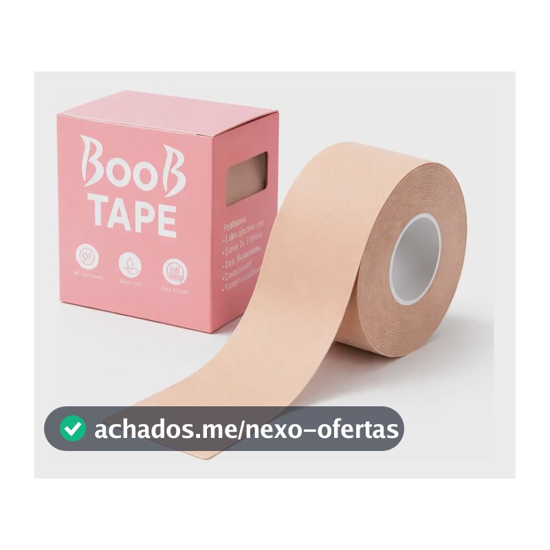 Sutiã Adesivo Levanta Peito Seio Fita Boob Up Invisível Pele Bege Liso Único