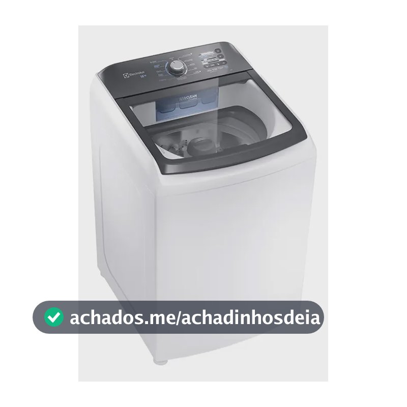 Máquina De Lavar Electrolux 18kg Inox Lee18 Automática 110v Branco