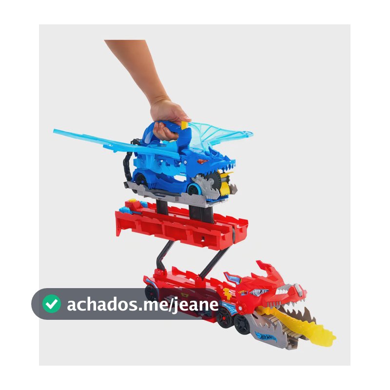 Pista Hot Wheels City Supertrailer de Dragão Acompanha 2 Carrinhos e 1 Dragão com Manobras para Crianças a Partir de 4 Anos