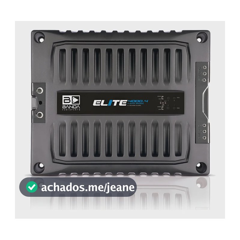 Amplificador Banda Elite 4000.4 4000w 1 Ohm Preto