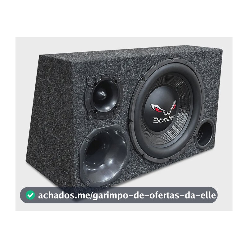 Caixa Trio Som Completa Bomber Bicho Papao 12 Pol Sub