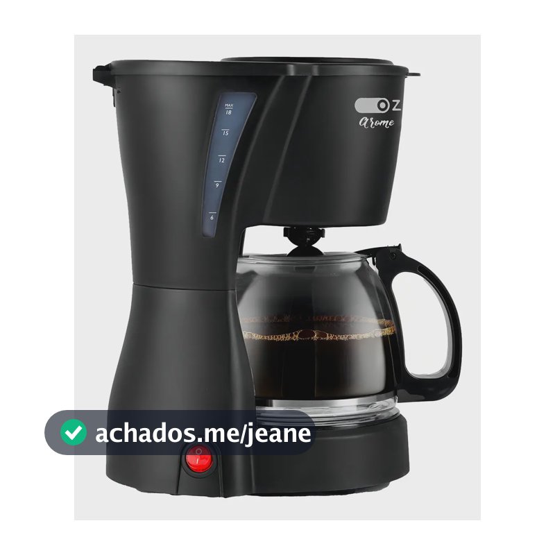 Cafeteira Elétrica Jarra Vidro Filtro Permanente Capacidade 18 Xicaras Arome Ca3000 Oz