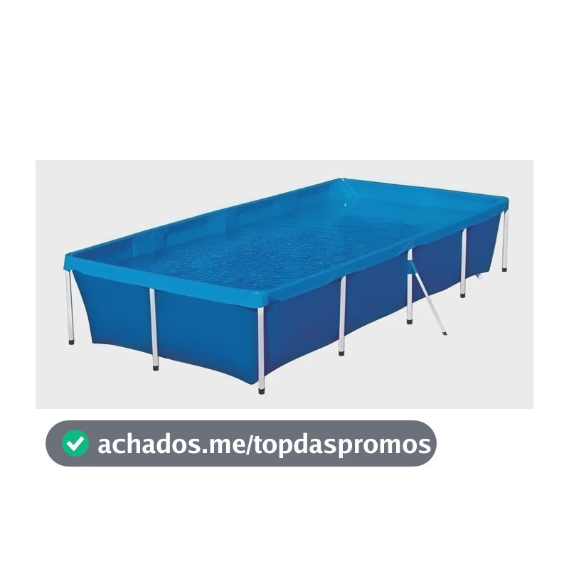 Piscina 3.000 Litros Botafogo - Aço Resistente, Lona Pvc Durável E Fácil De Montar