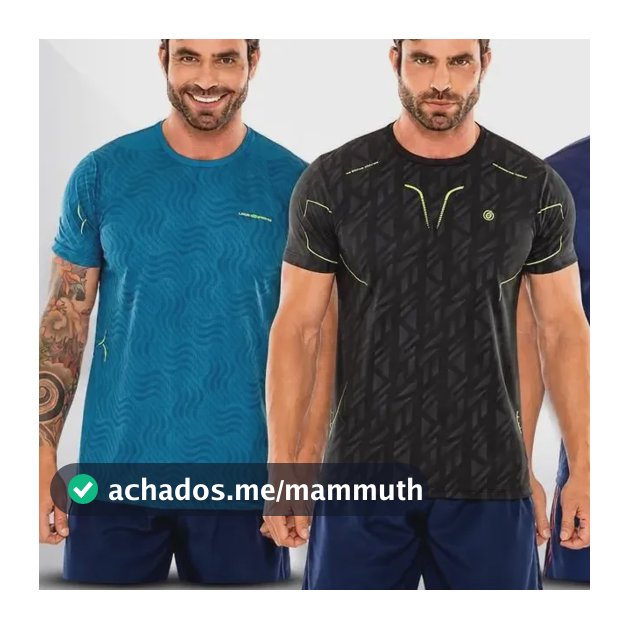Kit 3 Camisetas Dry Fit Masculina Estampada Academia Treino