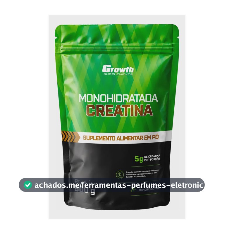Creatina Monohidratada 500g Pouch - Growth Supplements Sem Sabor