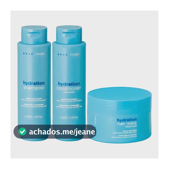 Braé - Kit Stages Hydration - SH+CD+Másc
