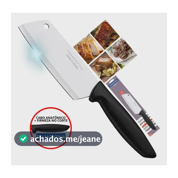 Cutelo 100% Inox 5 Tramontina Altíssima Qualidade Cozinha