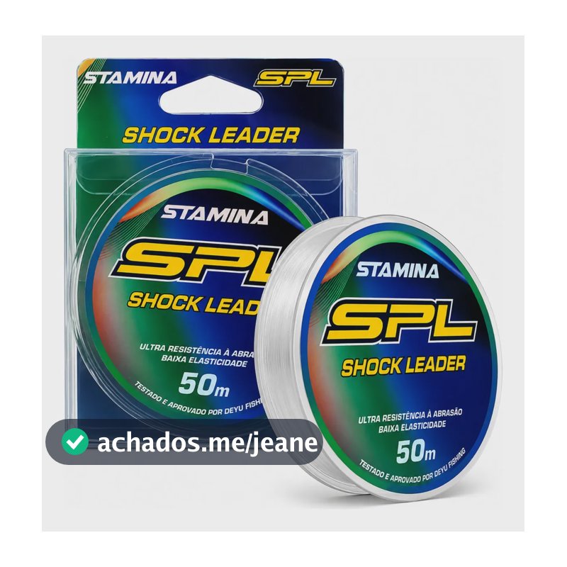 Linha Fluorcarbono Pesca Shock Leader Sem Memoria 50 Metros 0.40 Mm - 7.9kg / 17.4lbs