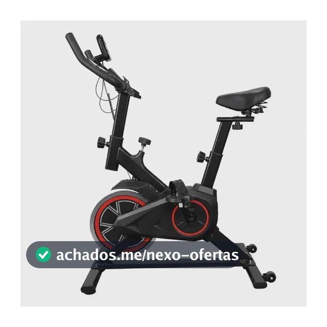 Bicicleta Ergométrica Bike Spinning Para Exercícios Com Volante e Display LCD