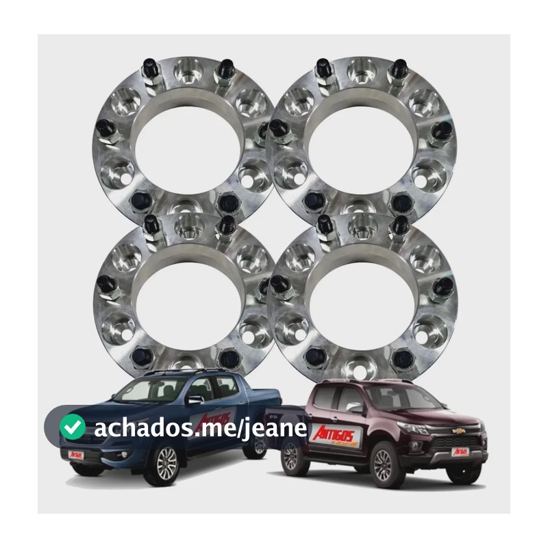 Alargador Espaçador Roda Gm S10 2012 Até 2020 38mm 4 Peças