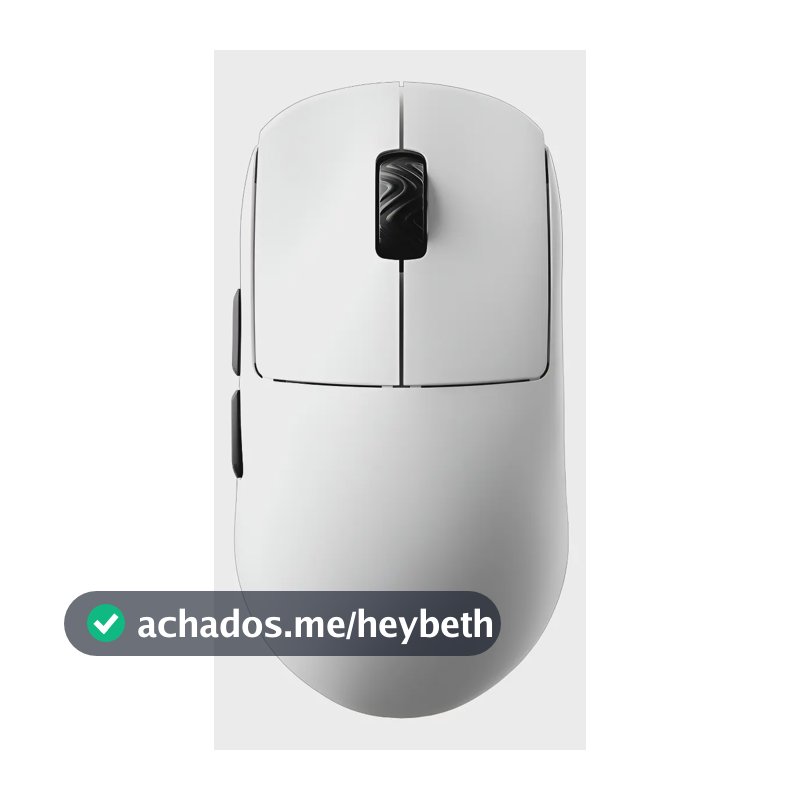 Mouse gamer sem fio SCYROX V8 branco