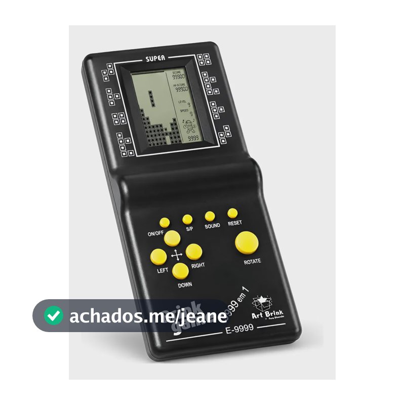 Console Portátil Brick Game 9999 Jogos Clássicos Retrô Bc Sortido
