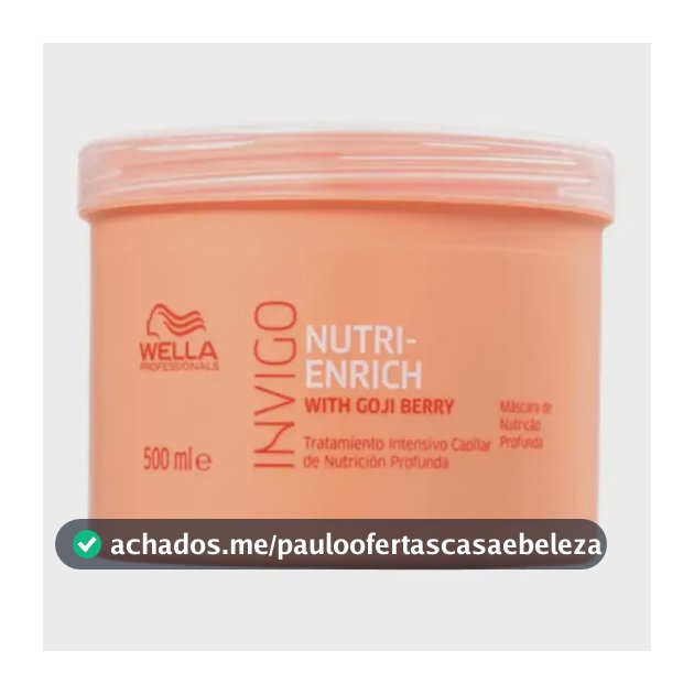 Máscara Invigo Nutri Enrich 500ml Wella Professionals
