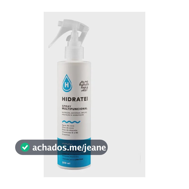 Spray Hidratei Spray Multifuncional Leave-in Hidratação de 250mL