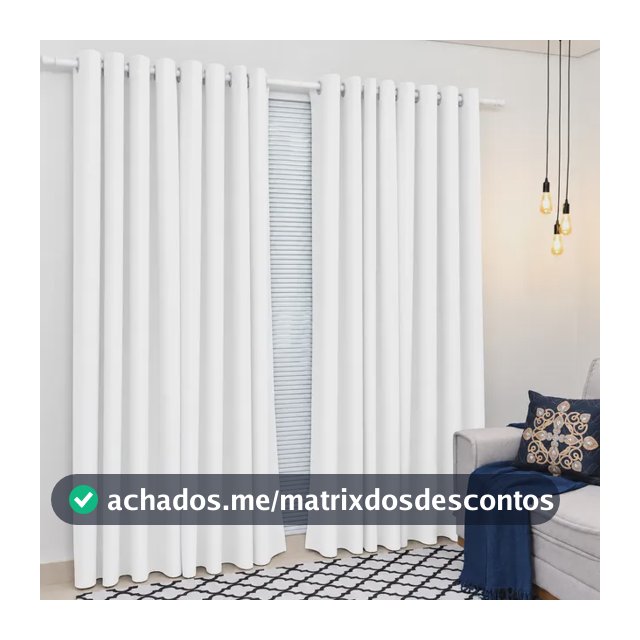 Cortina Tecido Oxford Grosso 3 Metros X 2,50 Largura Premium