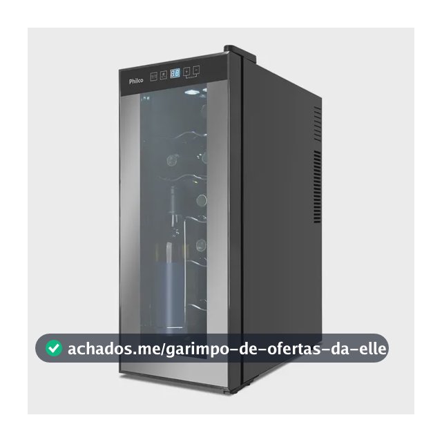Adega Pad12e Display Digital 12 Garrafas Philco 110v/220v